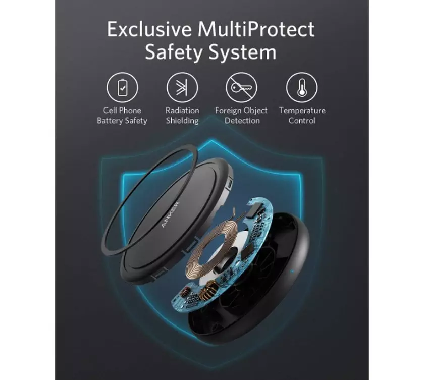 Chargeur sans fil rapide qi Anker PowerWave II