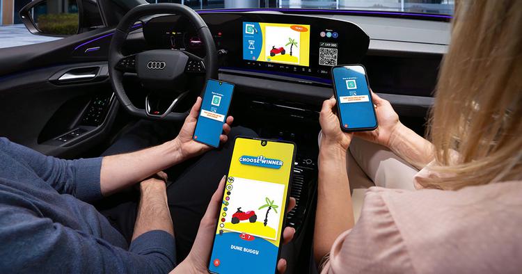 Gaming sur les écrans de voiture ...