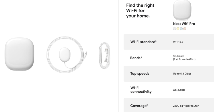 Google Nest WiFi Pro Mesh Router meilleur wifi maillé pour starlink