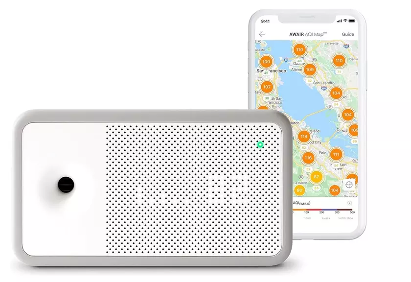 Awair Element Indoor moniteur intelligent de qualité de l'air allergies