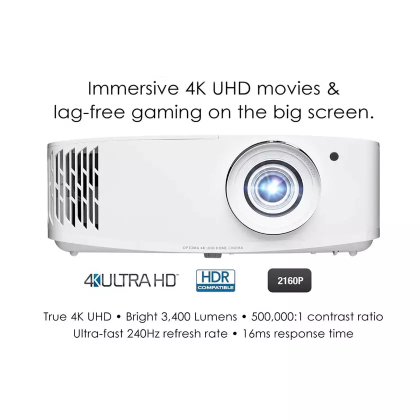 Projecteur domestique Optoma UHD50X Critique du projecteur Optoma