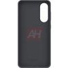 Image exclusive de la coque en silicone noire pour Samsung Galaxy S25 Edge