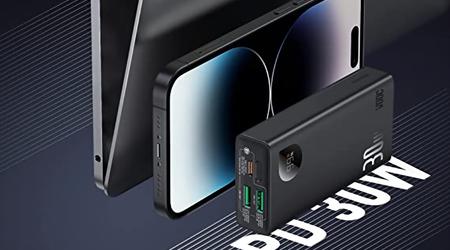 Baseus 20 000 mAh Powerbank avec charge de 30 watts et trois ports USB en vente sur Amazon pour 20% de réduction