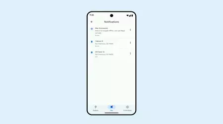 Une barre inférieure simplifiée de Google Maps apparaît sur Android 