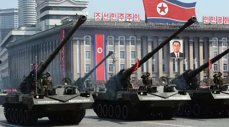 Systèmes d'artillerie nord-coréens Koksan repérés sur la ligne de front