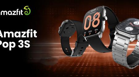 Amazfit lance la smartwatch Pop 3S avec écran AMOLED, capteur SpO2 et autonomie de 12 jours