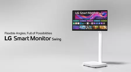 Plus besoin d'un ordinateur : LG présente le Smart Monitor Swing avec webOS sur un support avec roues