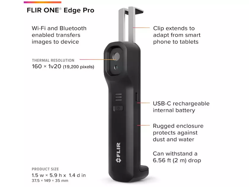FLIR ONE Edge Pro vision thermique mobile