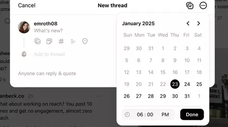 Threads vous permet désormais de programmer des posts