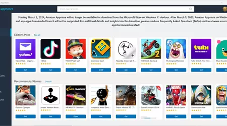 Amazon met fin à sa boutique d'applications
