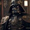 Un réseau neuronal représente des planètes et des personnages emblématiques de Star Wars dans un style steampunk-12