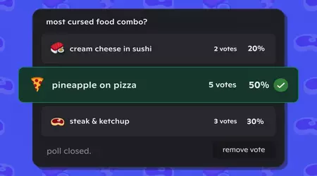 Discord rattrape Reddit avec une nouvelle fonctionnalité de sondages