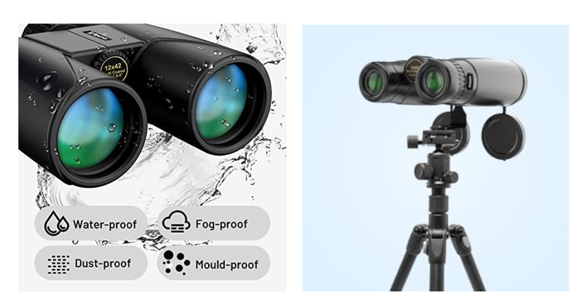 Kylietech UW-090 12x42 meilleures jumelles compactes pour observer les oiseaux