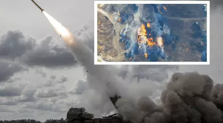 Les HIMARS ont détruit un dépôt russe de munitions et de missiles antichars AT-16 Scallion pour les hélicoptères d'attaque Ka-52.