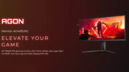 AOC AGON AG405UXC : Moniteur de jeu avec écran 40", IPS, résolution 2K et 144Hz