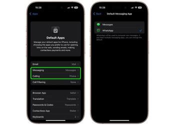 WhatsApp peut désormais être sélectionné comme ...