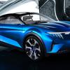 Esquisse de la face avant de l'Alpine A390