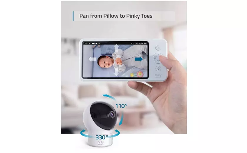 Moniteur vidéo pour bébé SpaceView E110 d'eufy Security