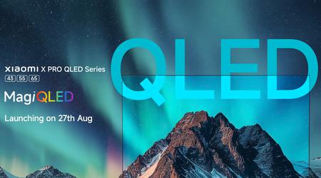 La série de téléviseurs Xiaomi X Pro QLED, avec des écrans allant jusqu'à 55 pouces, sera lancée le 27 août.