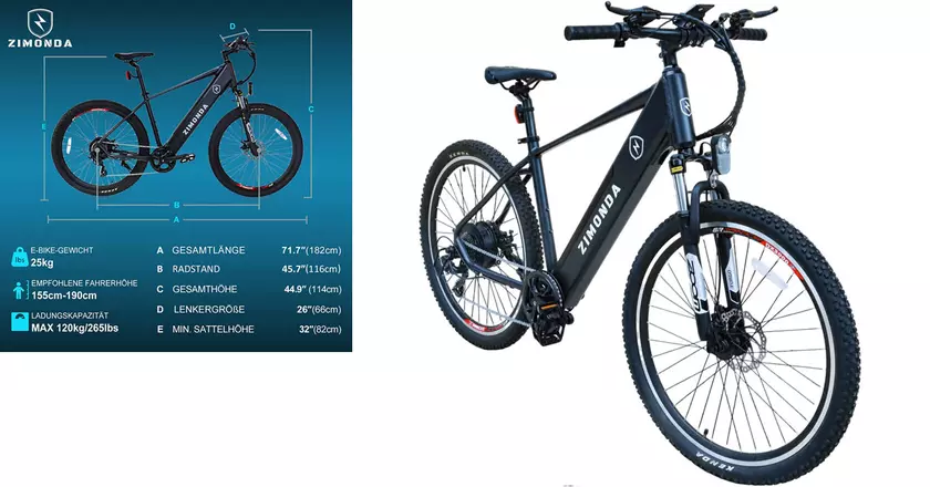 Vélo électrique ZIMONDA meilleur vélo électrique pour la livraison