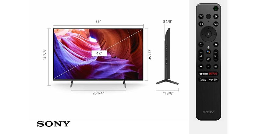 Sony Ultra HD TV X85K Series meilleure télévision pour les personnes âgées