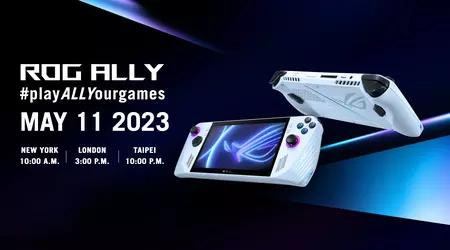 C'est officiel : ASUS dévoilera la console de jeu ROG Ally avec écran 120Hz et puce AMD lors de l'événement du 11 mai.