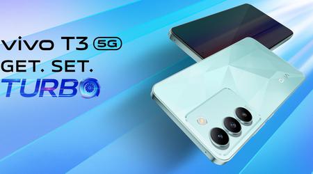 vivo T3 : écran AMOLED 120Hz, puce MediaTek Dimesnity 7200, triple appareil photo 50 MP et protection IP54 pour $240