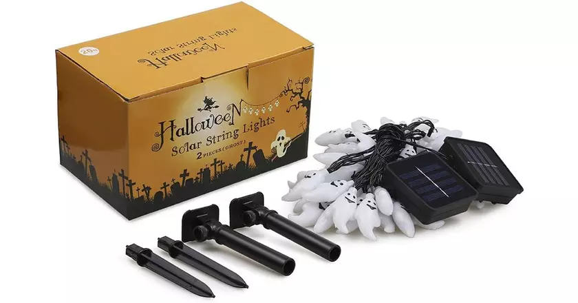 Qunlight Guirlandes lumineuses fantômes meilleures lumières extérieures d'halloween
