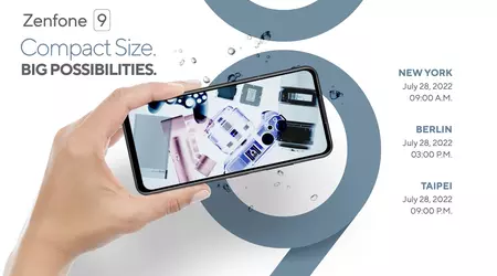 Le flagship compact ASUS Zenfone 9 avec écran 120 Hz, protection IP68 et puce Snapdragon 8+ Gen 1 sera dévoilé le 28 juillet