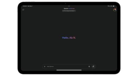 L'application Google Gemini fonctionne maintenant en plein écran sur iPad