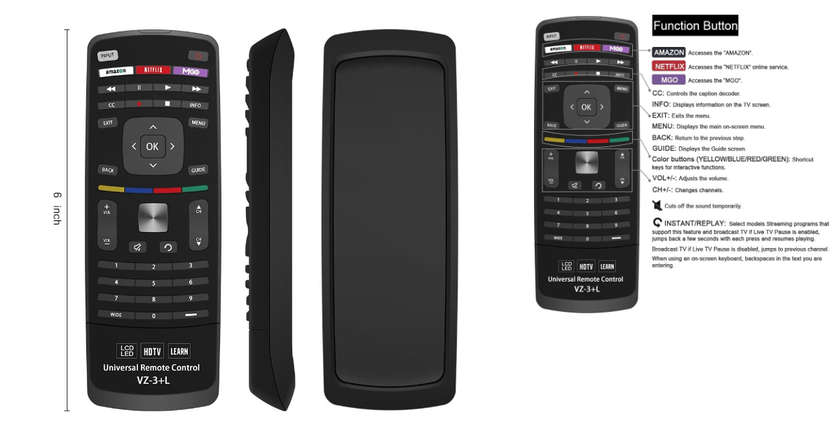 Vizio télécommande universelle pour tv vizio