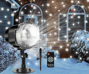 Projecteur de flocons de Noël à ...