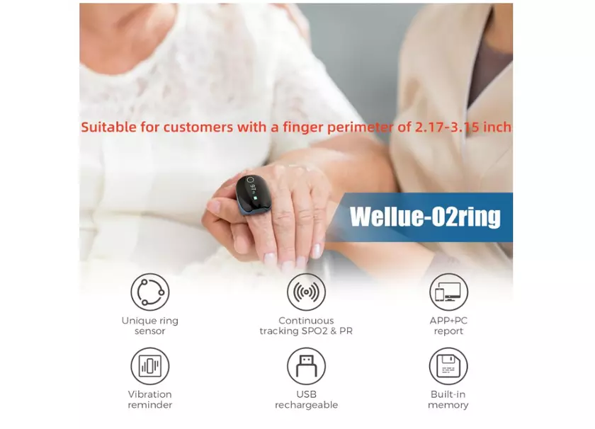 Anneau intelligent Wellue O2