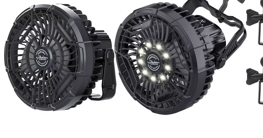 Roykaw ventilateur rechargeable pour golf cart