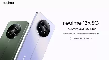 C'est officiel : le Realme 12x 5G sera lancé en dehors de la Chine le 2 avril.