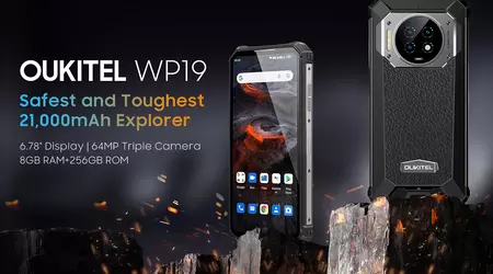 Oukitel WP19 : smartphone antichoc avec batterie 21 000 mAh et caméra de vision nocturne