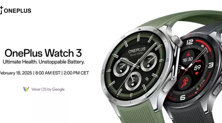 OnePlus annonce le lancement de la nouvelle OnePlus Watch 3 : la date de présentation est fixée au 18 février