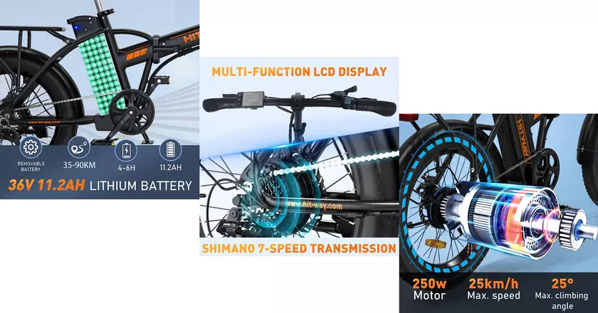 HITWAY E-Bike meilleur vélo électrique pour la livraison de nourriture