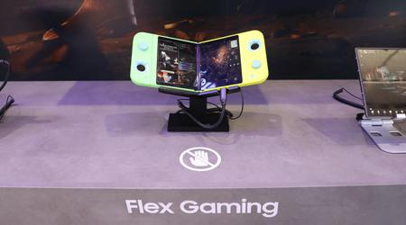 Samsung a dévoilé un concept de console de jeu Flex qui se plie en deux