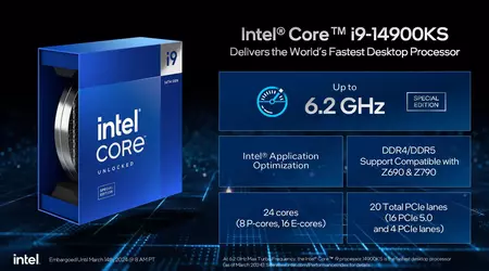 La course aux mégahertz se poursuit : Intel Core i9-14900KS atteint une puissance de 6,2 GHz dès sa sortie de la boîte.