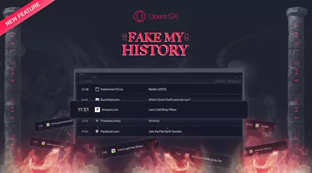 Opera GX propose de se débarrasser du "passé sale" et de nettoyer l'historique en cas de décès de l'utilisateur