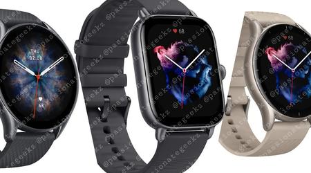 Les spécifications, le prix et les images de qualité de l'Amazfit GTR 3, de l'Amazfit GTR 3 Pro et de l'Amazfit GTS 3 ont fait l'objet de fuites