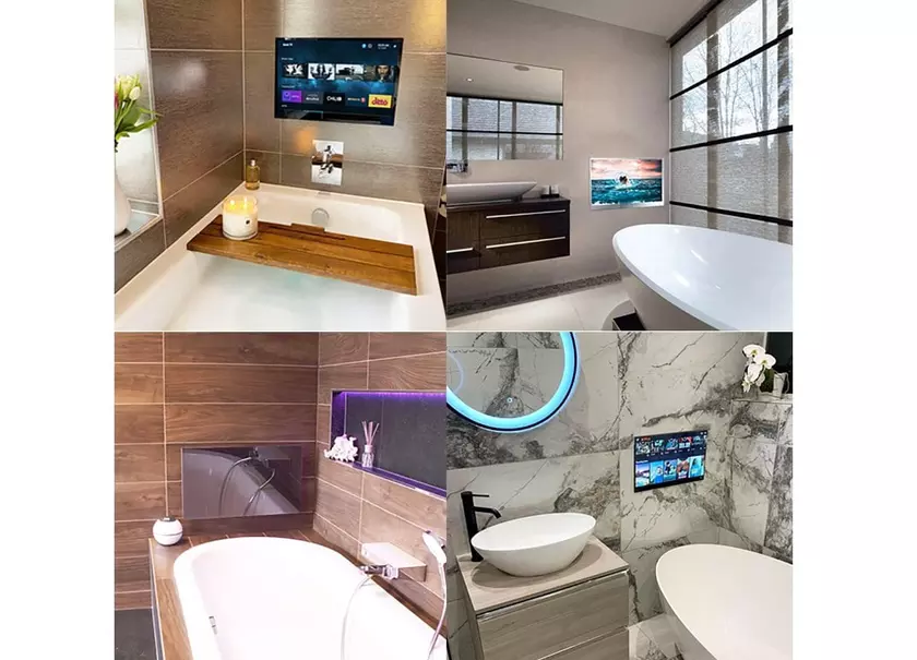 elecsung 22-inch miroir multimédia salle de bain