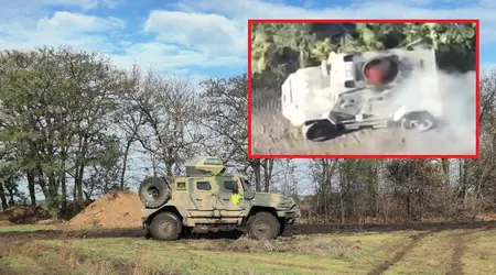 Un drone FPV a détruit le tout nouveau MRAP russe AMN-59051, doté de défenses améliorées, qui a été introduit en 2022.