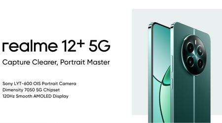 realme 12+ : écran AMOLED 120Hz, puce Dimensity 7050, appareil photo 50 MP avec OIS et un prix de 267$.