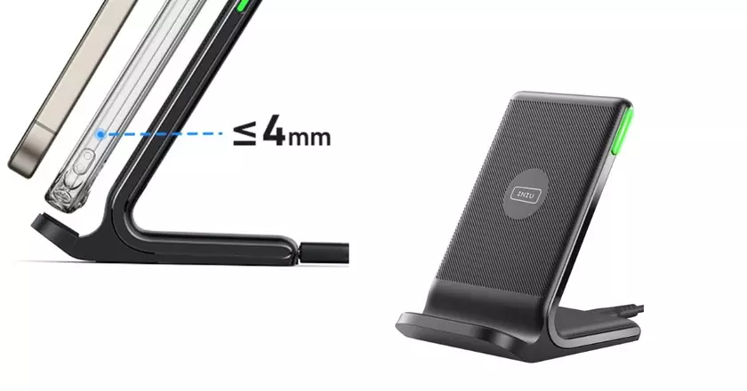 Chargeur sans fil INIU 15W pour otterbox defender