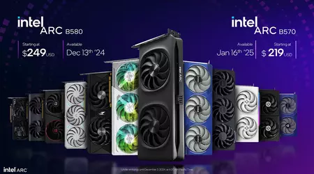 Intel a présenté les cartes graphiques Arc B580 et B570 basées sur l'architecture GPU Xe2 Battlemage.