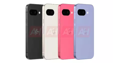Les derniers rendus du Google Pixel 9a présentent le design dans toutes les couleurs
