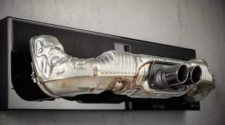 Porsche Design a fabriqué une enceinte musicale à partir d'un tuyau d'échappement de Porsche 992 GT3 et la vendra pour 12 000 $.