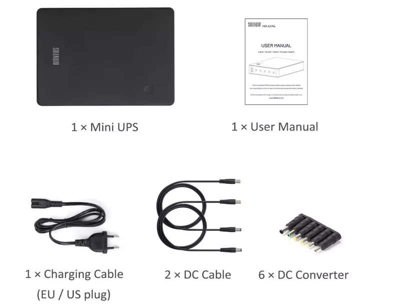 Shanqiu 74Wh mini alimentation sans interruption